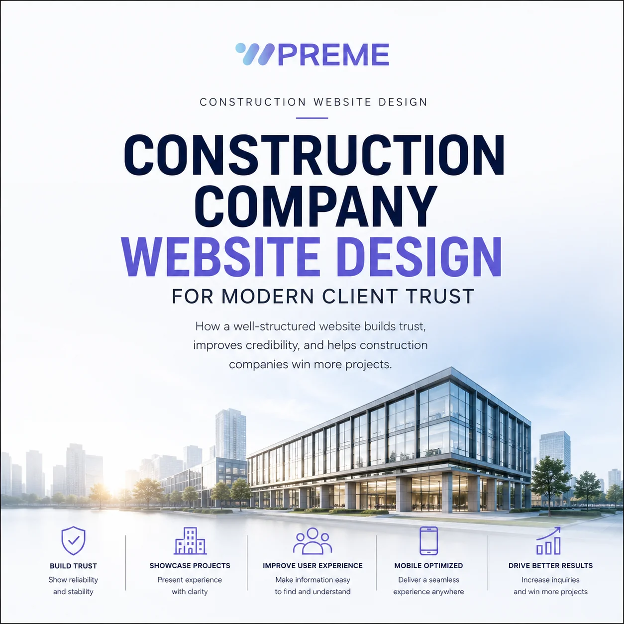 Construction Company Website Design for Modern Client Trust