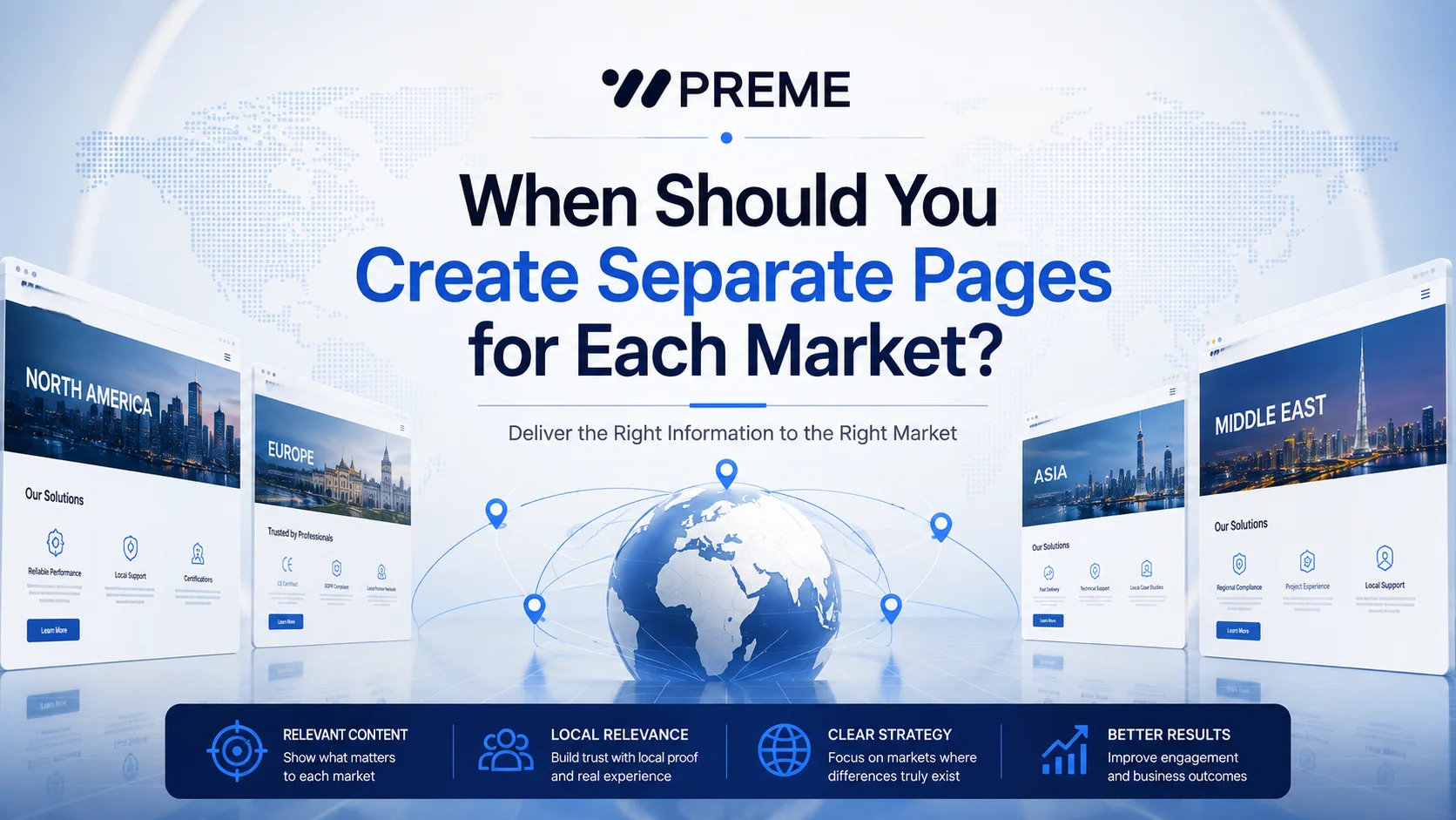 When Should You Create Separate Pages for Each Market?