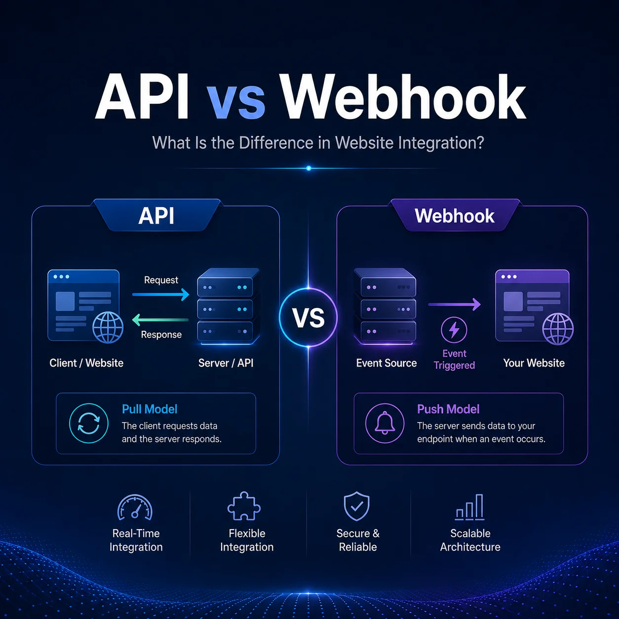 API vs Webhook: What Is the Difference in Website Integration?