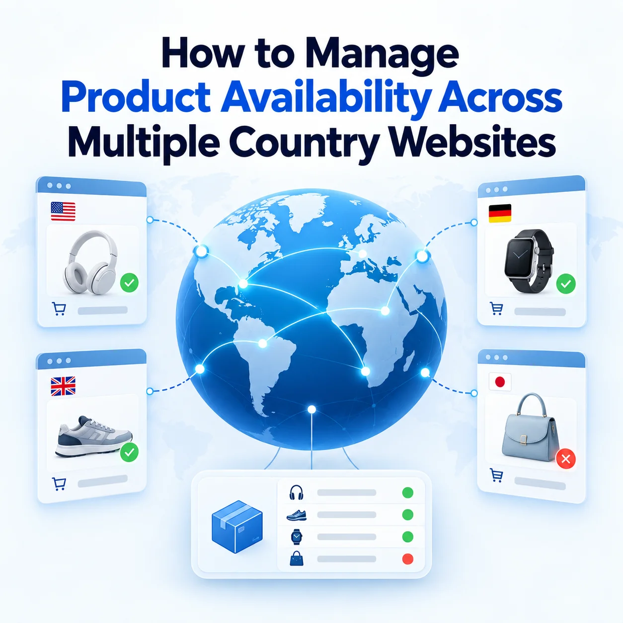 How to Manage Product Availability Across Multiple Country Websites