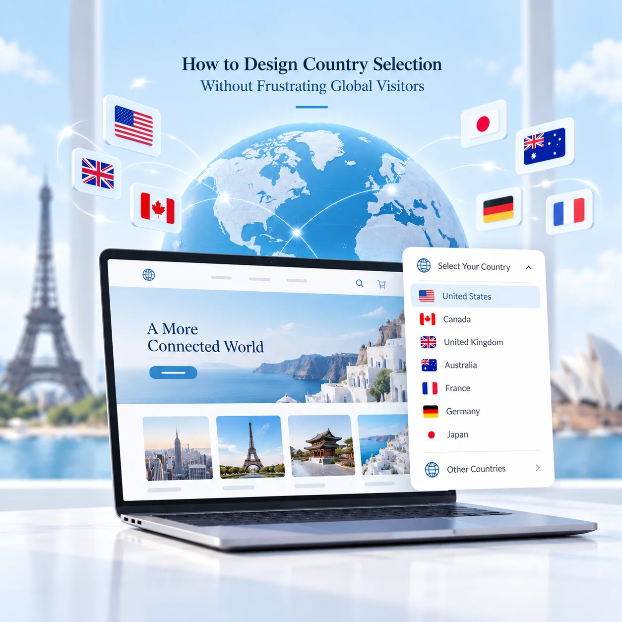 How to Design Country Selection Without Frustrating Global Visitors
