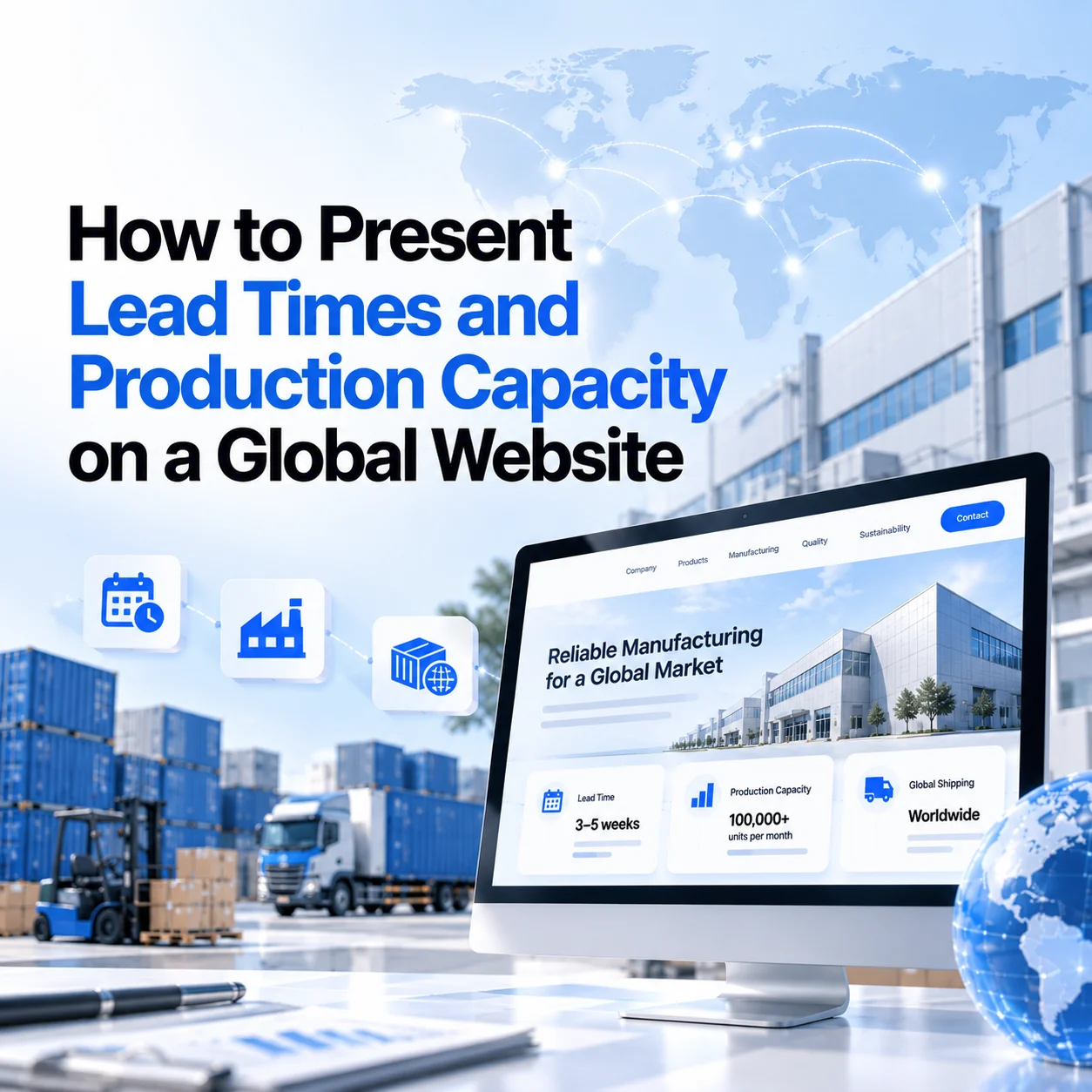 How to Present Lead Times and Production Capacity on a Global Website