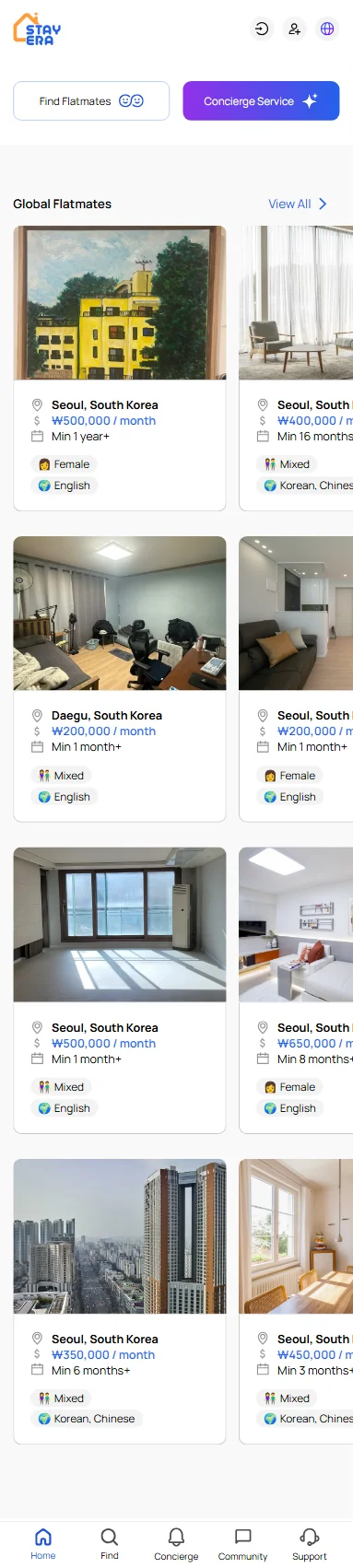 STAYERA — mobile design