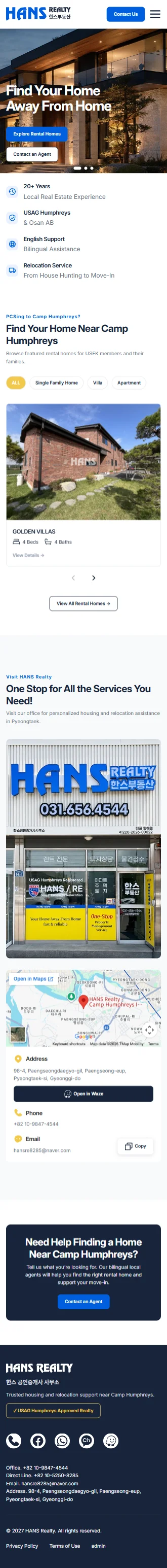 HANS REALTY — mobile design