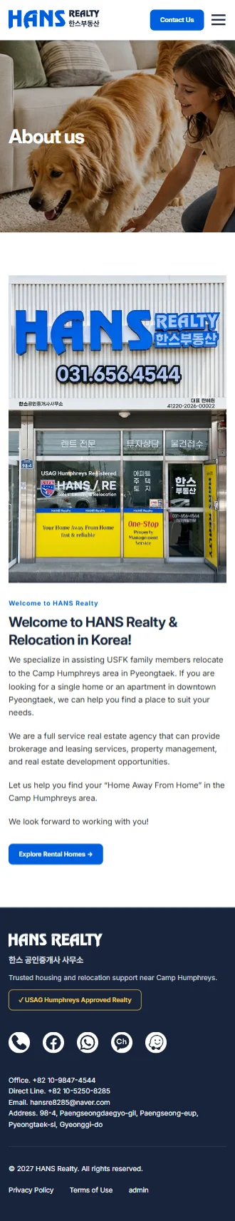 HANS REALTY — sub design mobile